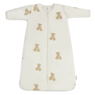 Krem bijela vreća za spavanje s rukavima TEDDY BEAR 18 m+, Jollein