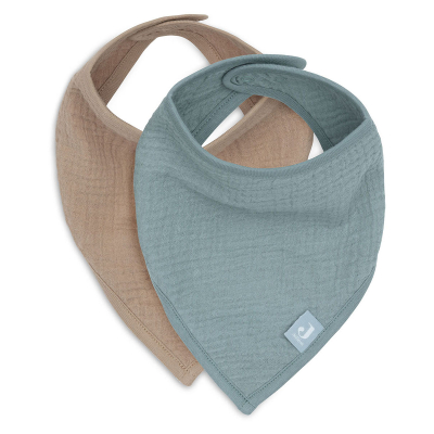 Podbradnjak SEA GREEN/OATMEAL (2 komada), Jollein® 