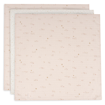 Roze tetra pelene PRETTY PICNIC (70x70 cm) – 3 kom, Jollein®