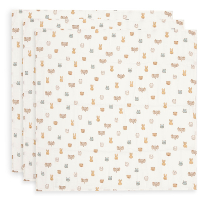 Kremno bele tetra plenice JOLLIES (70X70 cm) – 3 kosi, Jollein®