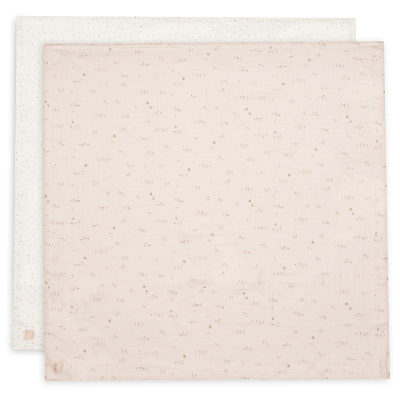 Roze tetra pelene PRETTY PICNIC (115x115 cm) – 2 kom, Jollein® 
