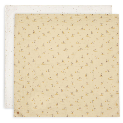 Pješčano žute tetra pelene KANGAROOTS (115x115 cm) - 2 komada, Jollein® 