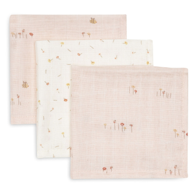 Roze krpice za umivanje PRETTY PICNIC 31x31 cm (3 kom), Jollein®