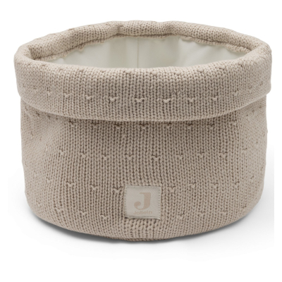Bež pleteni mali ko&scaron; za shranjevanje Sprinkle Knit Sand, Jollein&reg;
