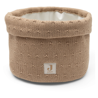 Le&scaron;nik rjav pleteni mali ko&scaron; za shranjevanje Sprinkle Knit Hazel, Jollein&reg;