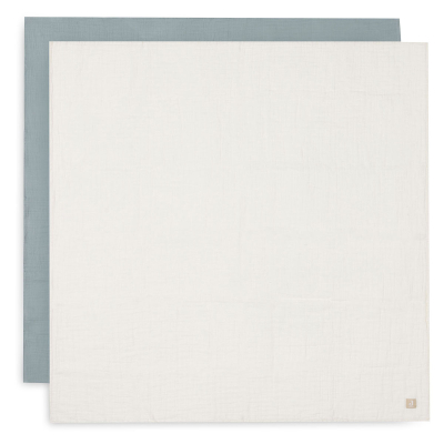 Zelene muslin tetra pelene Sea Green/Ivory (115x115 cm) - 2 pakiranja, Jollein®