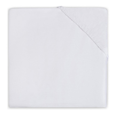BIJELA plahta za madrac 140x70 cm, pamučni jersey WHITE, Jollein®