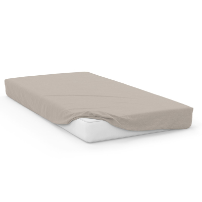 BEŽ TAUPE plahta za madrac Soft Jersey 90x200 cm