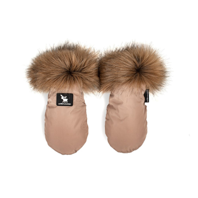 Bež YUKON rukavice za kolica (univerzalne), Cottonmoose
