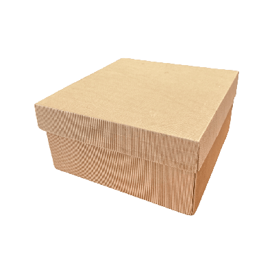 Smeđa poklon kutija s poklopcem 30x30x15 cm