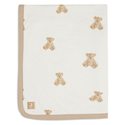 Smeđa dvostrana deka TEDDY BEAR, 75x100 cm, Jollein®