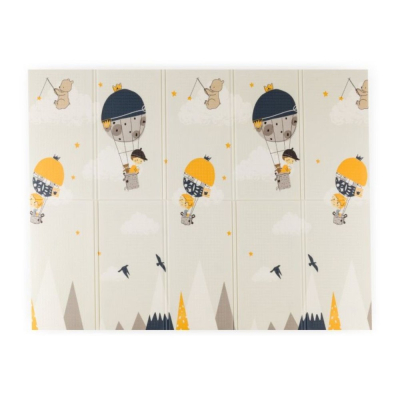 Dvostrana podloga za igru CAMPY Planine 197 x 147 cm, Petite&Mars