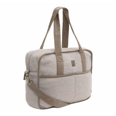 Smeđa torba za pelene  Embossed Lily Milky Coffee, Jollein®