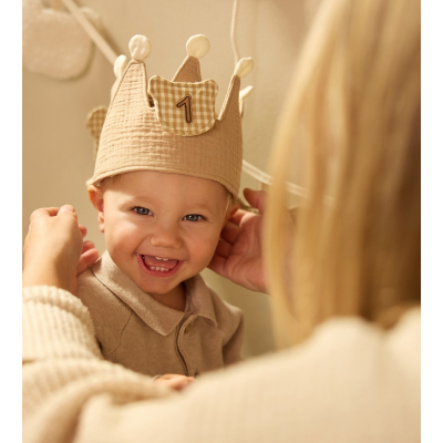 Bež rođendanska kruna s brojevima Teddy Bear, Jollein®