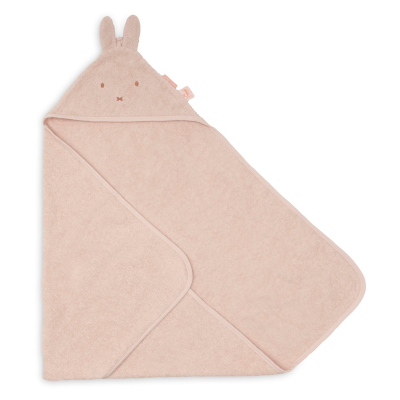 Svetlo roza brisača s kapuco 75x75 cm MIFFY - Silk Rose Jollein®  