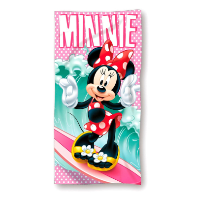 Dječji ručnik za kupanje  MINNIE MOUSE surf, 70x140 cm, ©DISNEY