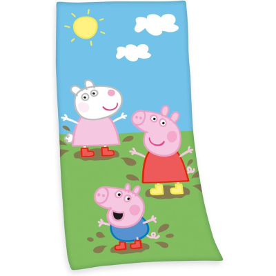 Dječji ručnik PEPA PRASE u lokvi 75x150 cm