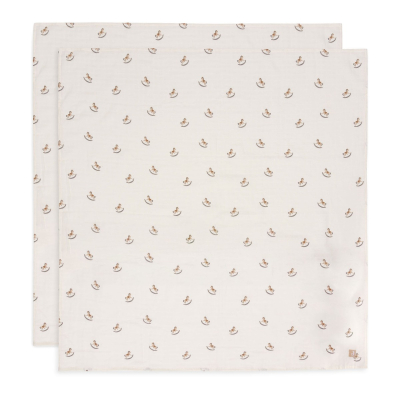 Kremasto bijele tetra pelene NOSTALGIC RIDE (115x115 cm) - 2 komada,  Jollein®