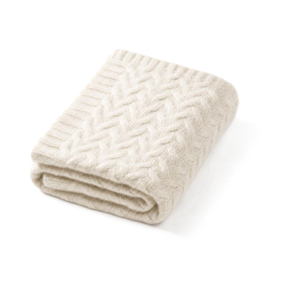 Kremno bela MERINO odeja, Babyono 75x100 cm 