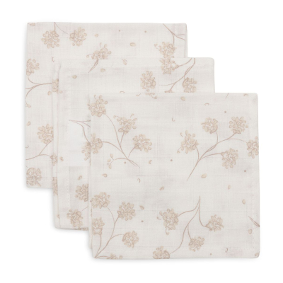 Kremasto bijele krpice Leafy Dreams 31x31cm (3 komada) Jollein®