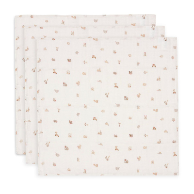 Kremasto bijele tetra pelene Animal Friends (70X70 cm) – 3 komada, Jollein®
