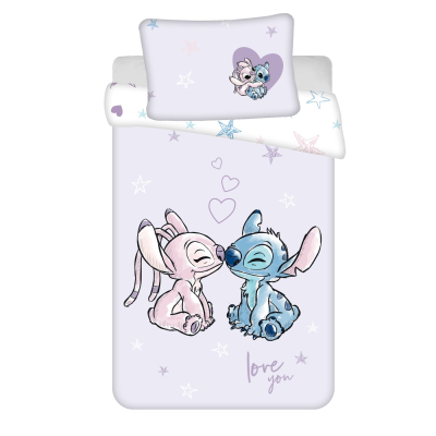 2-dijelna posteljina Lilo&Stitch Srce 135x100 cm