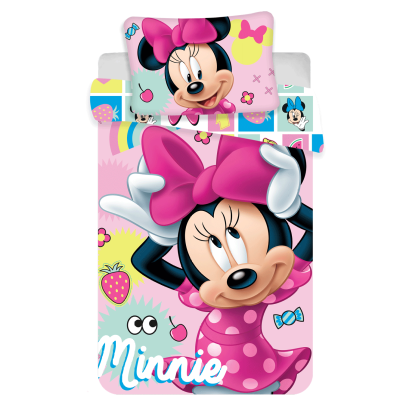 Ružičasta 2-dijelna posteljina MINNIE MOUSE Sweet 135x100 cm, ©DISNEY