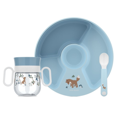 Plavi 3-dijelni set za jelo Forest Friends, Little Dutch (108040565408)