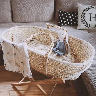AHOJBABY Mojsijeva košara s madracem