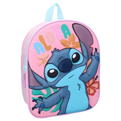 Ružičasti 3D dječji ruksak STITCH, Lilo & Stitch (795-00152)