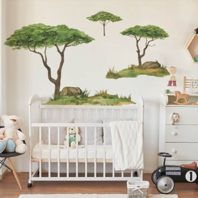 SAFARI TREES Zidne naljepnice DK425 XL, Yoko Design - POSLJEDNJI KOMADI