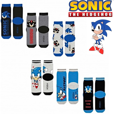 Dječje čarape Sonic the Hedgehog (23/26) 6 pari, ©Sega