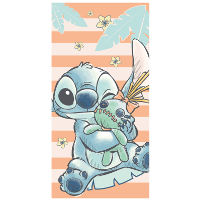 Dječji ručnik za kupanje LILO & STITCH Topical Hugs, 70x140 cm, ©DISNEY