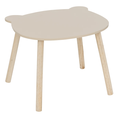 Smeđi drveni dječji stol D53 cm, Atmosphera®