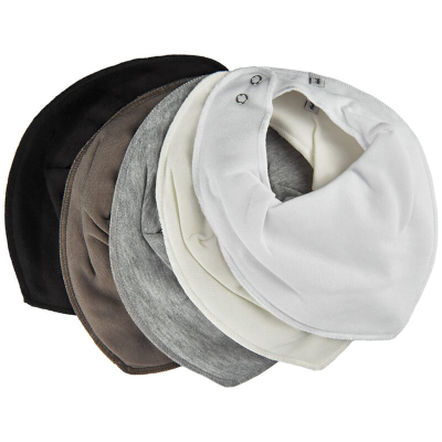 Podbradnjaci za bebe WHITE (5 komada), Pippi®