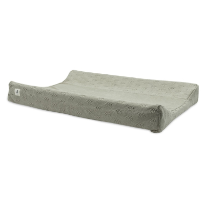 Maslinasto zelena pletena NAVLAKA za podlogu za presvlačenje 50x70 cm GRAIN KNIT OLIVE ZELENO, Jollein®