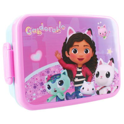 Ljubičasta i plava  kutija za ručak Gabby's Dollhouse