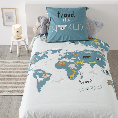 2-dijelna posteljina TRAVEL THE WORLD 140x200 cm, Atmosphera®