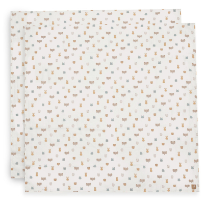 Kremno bele povijalne muslin plenice JOLLIES (115x115 cm) - 2 kosa,  Jollein® 