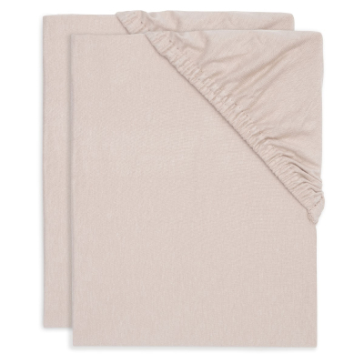 PUDER ROZA plahta za madrac 120x60 cm, WILD ROSE pamučni jersey (2 komada), Jollein®