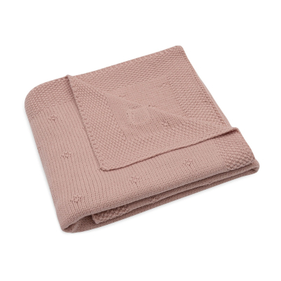 Ružičasta pletena deka 75x100cm Cosy Knit Wild Rose, Jollein®