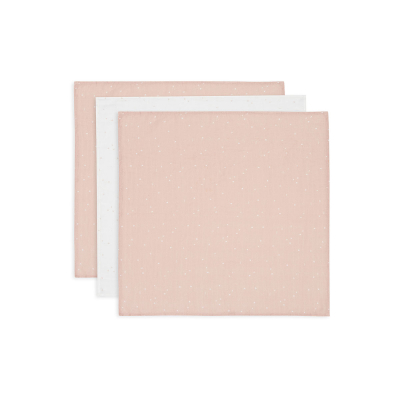 Puder roza tetra pelene TWINKLING WILD ROSE (70X70 cm) - 3 kom, Jollein®