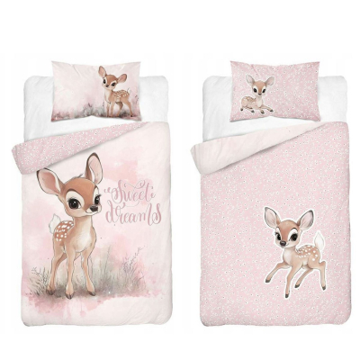 Puder roza posteljina BAMBI, Sweet dreams 120x90 cm