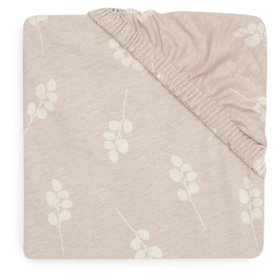 Puder ružičasta plahta za madrac 120x60 cm, pamučni jersey TWIG WILD ROSE, Jollein®