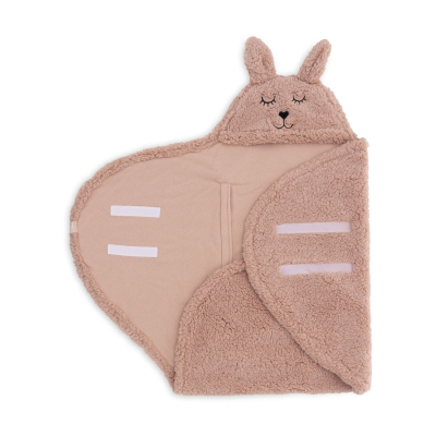 Puder roza deka za avtosjedalicu BUNNY WILD ROSE 100x105 cm, Jollein