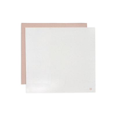 Puder roza tetra pelene TWINKLING WILD ROSE (115x115 cm) - 2 kom, Jollein®