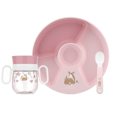 Rozi 3-dijelni set za jelo Fairy Garden, Little Dutch (108040565406)