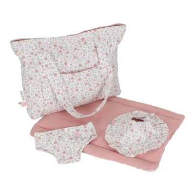 Torba za previjanje za djevojčice,  Soft Flowers (3 godine+), Little Dutch (LD4589)