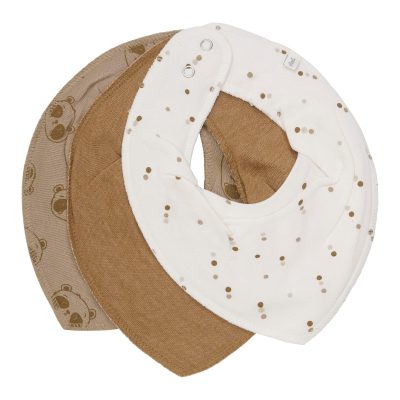 Smeđi podbradnjak – Panda i točkice, 111 Marshmallow (3 komada), Pippi®