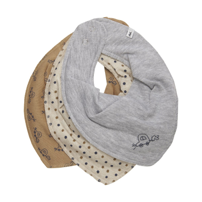 Melange sivi podbradak - marama - Car, 276 Indian Tan (3 komada), Pippi®